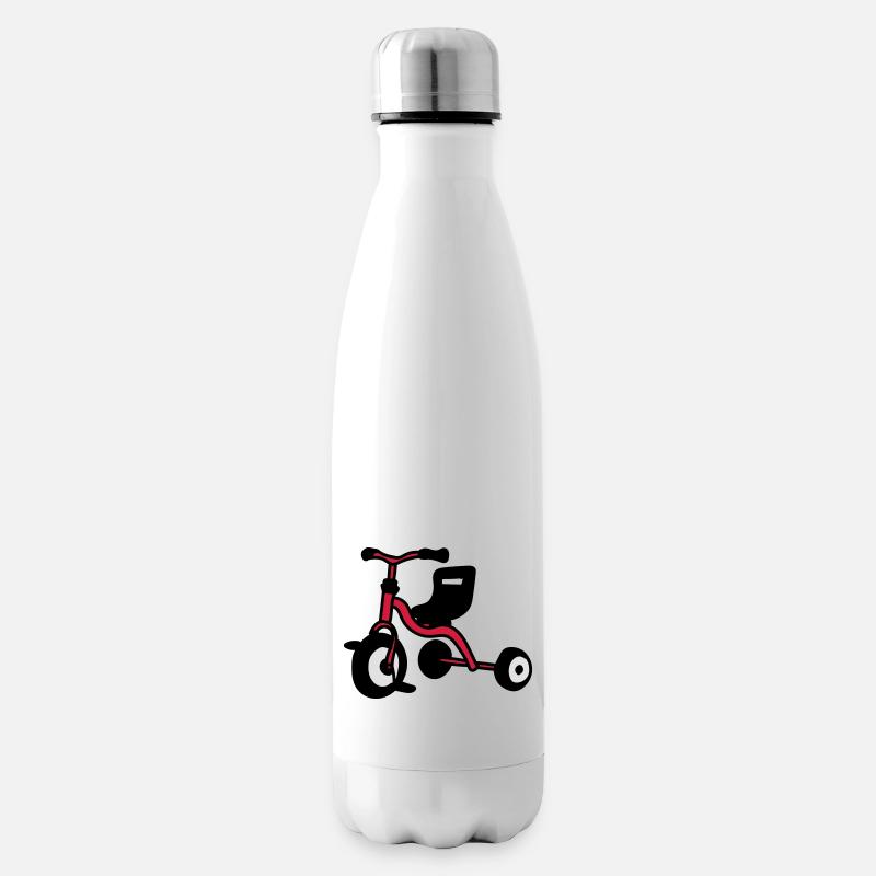 Dreirad - Isolierflasche - Weiß