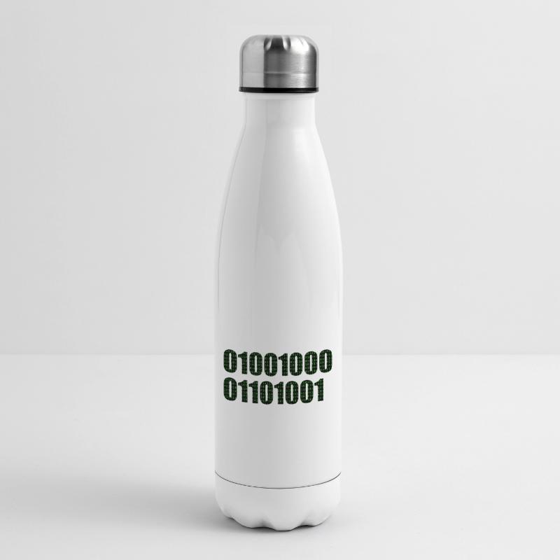 Binary code "Hi" Insulated Water Bottle