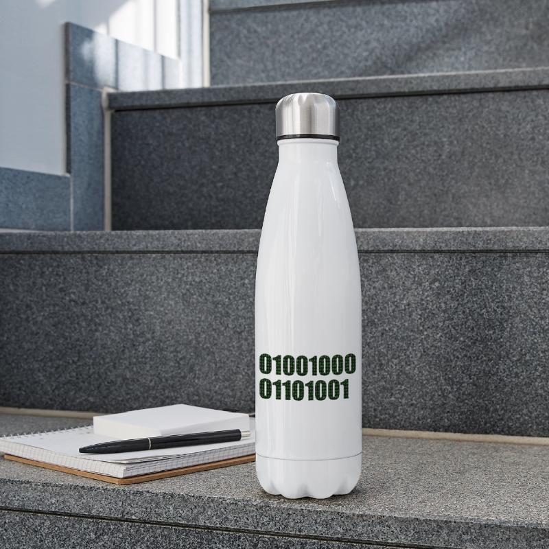 Binary code "Hi" Insulated Water Bottle