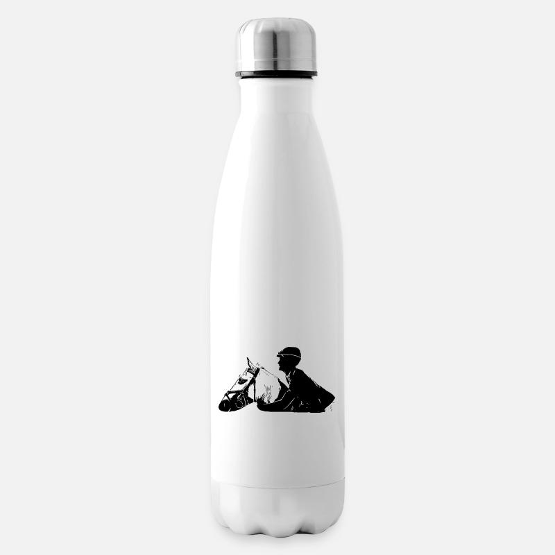 Pferd - Isolierflasche - Weiß