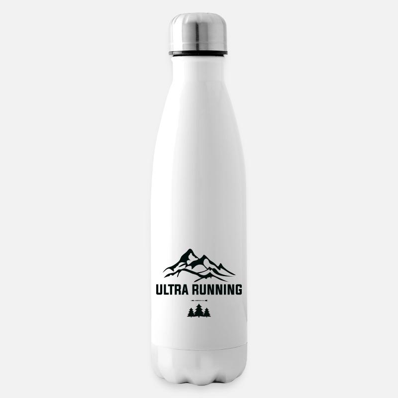 Ultra Running Trailrun Trailrunner Marathon - Isolierflasche - Weiß