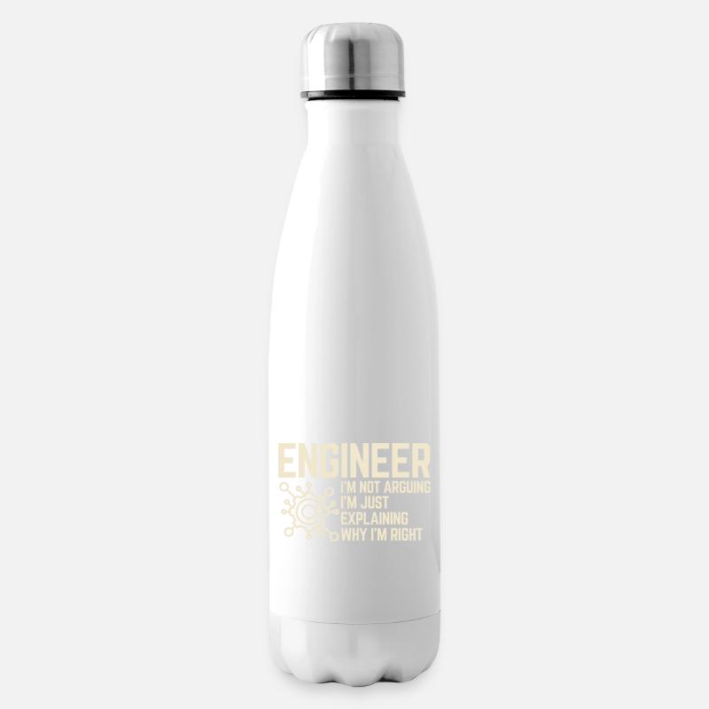 Engineer I’m not Arguing - Bouteille isotherme - blanc