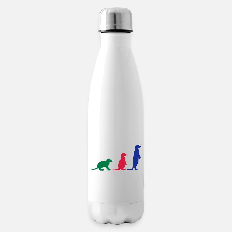 Erdmännchen drei vektor - Isolierflasche - Weiß