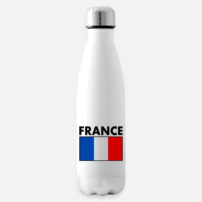 FRANCE DRAPEAU - Bouteille isotherme - blanc