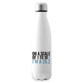 Sur une échelle de 1 à 10, je suis un 26,2 - Bouteille isotherme - blanc - Droite