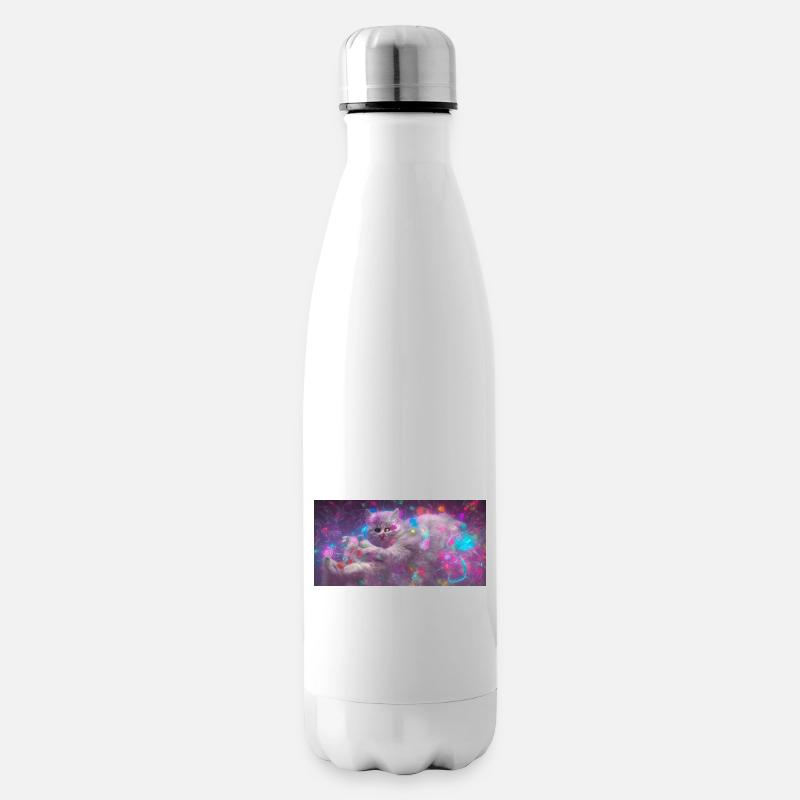 Space Cat - Isolierflasche - Weiß
