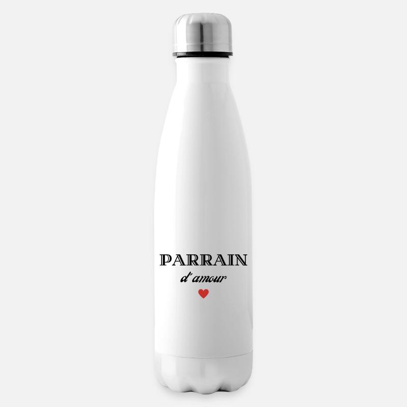 parrain d'amour - Bouteille isotherme - blanc