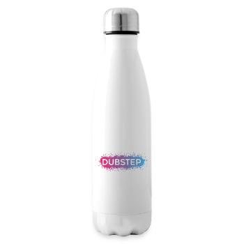 Dubstep Vaporwave Splat - Insulated Water Bottle - white - Right