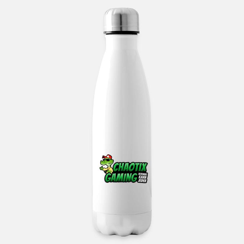 ChaotiX Logo Kroko - Isolierflasche - Weiß