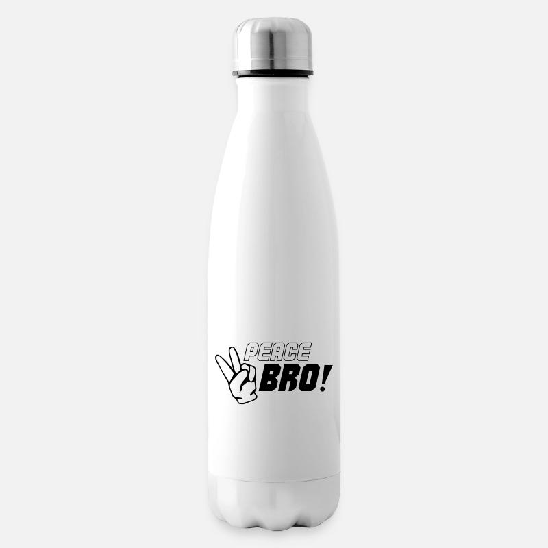 peace bro 01 - Isolierflasche - Weiß