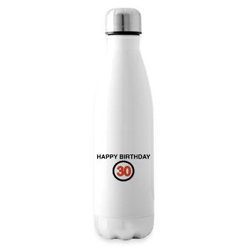30th Birthday - Insulated Water Bottle - white - Right