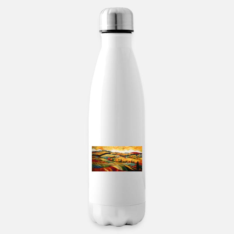 Sanfte Hügel - Isolierflasche - Weiß