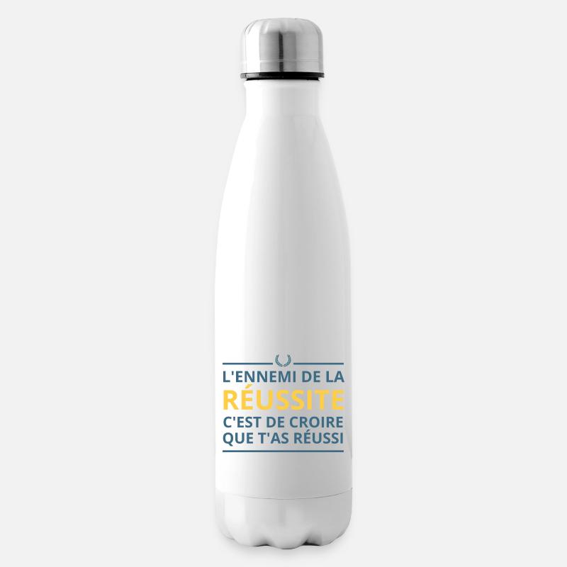Der Feind des Erfolgs - Isolierflasche - Weiß