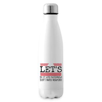 Sensibilisation au cadeau d’anniversaire des mammifères - Bouteille isotherme - blanc - Droite