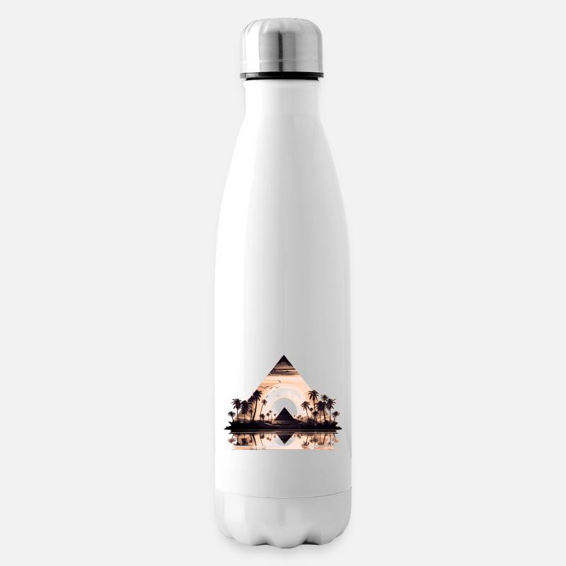 Egypte Egypte Isis Pharaons Pharaons Pyramide Afrique - Bouteille isotherme - blanc
