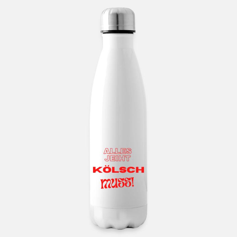 Alles geht - Kölsch MUSS - Isolierflasche - Weiß