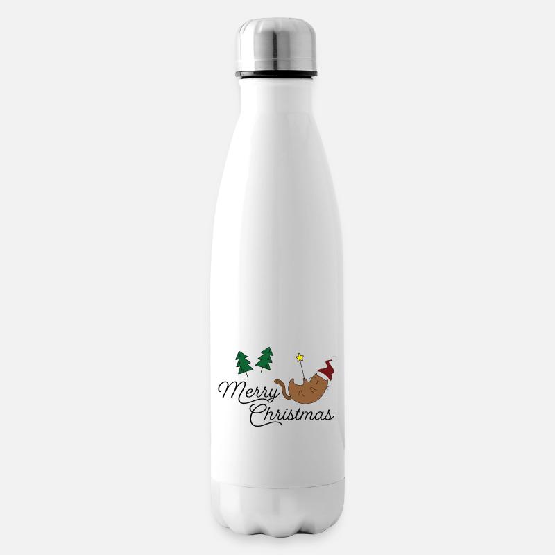 Lustige Weihnachtsgeschenke - Isolierflasche - Weiß