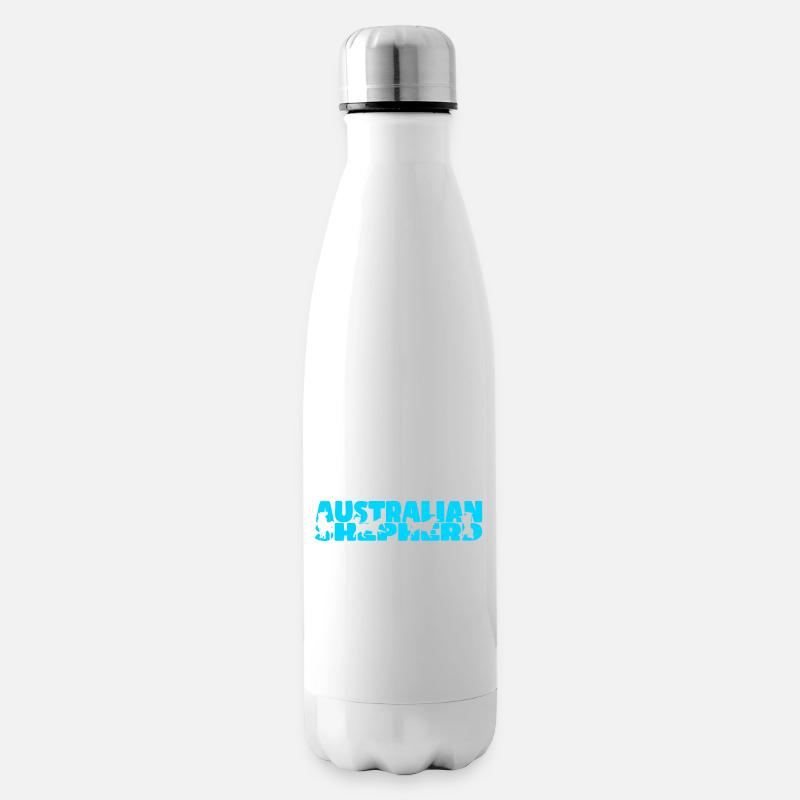Australian Shepherd - Isolierflasche - Weiß