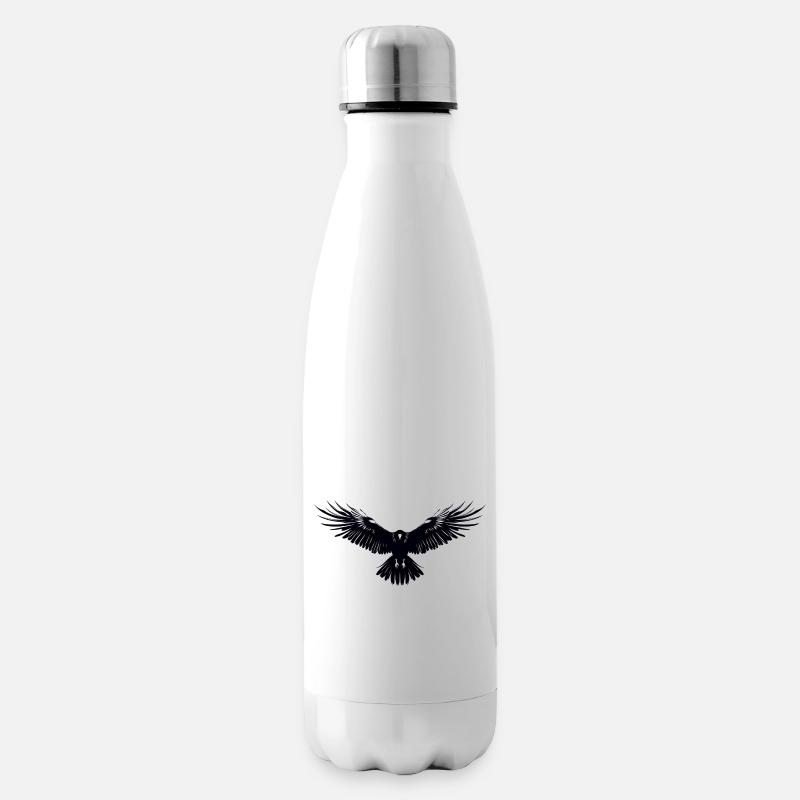 Corbeau - Bouteille isotherme - blanc