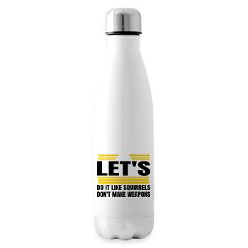 anti war peace for paris funny - Insulated Water Bottle - white - Right