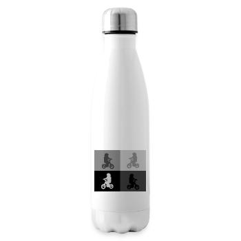 Biker Junior Pop Art gris - Bouteille isotherme - blanc - Droite