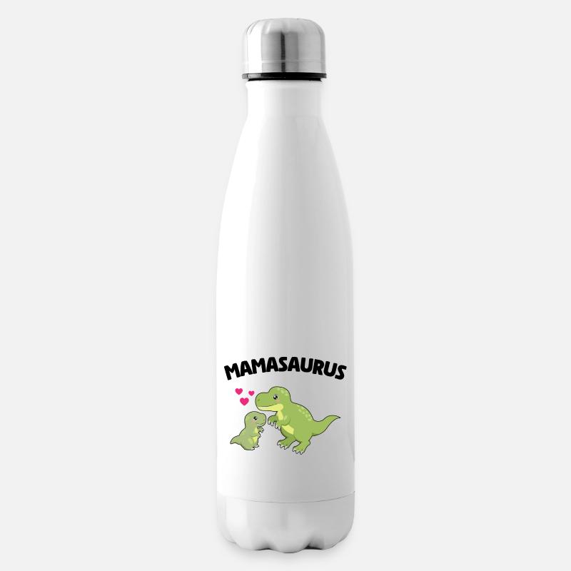 Mamasaurus - Süßes Dinosaurierdesign - Isolierflasche - Weiß