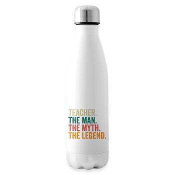 Teacher The Man The Myth The Legend - Isolierflasche - Weiß - Rechts