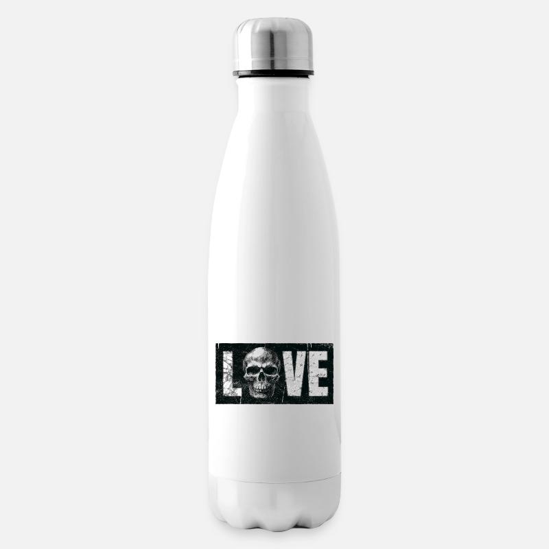 LoveSkull - Isolierflasche - Weiß