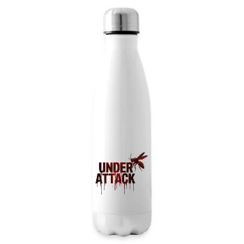 Under Attack - Insulated Water Bottle - white - Right