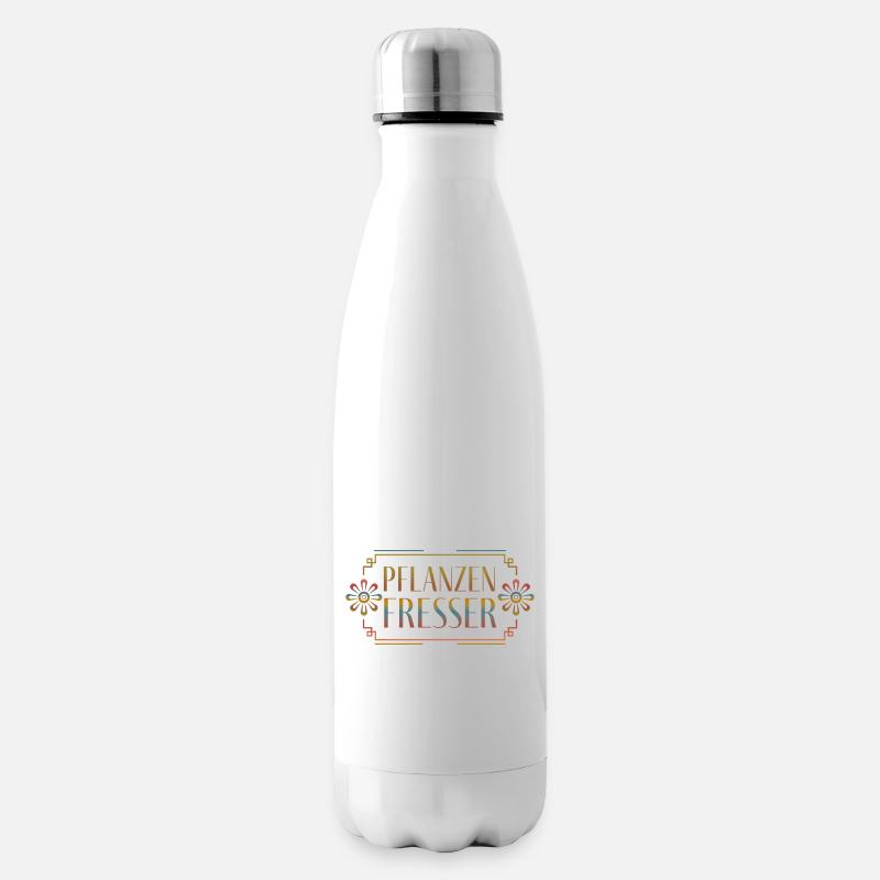 Pflanzenfresser - Isolierflasche - Weiß