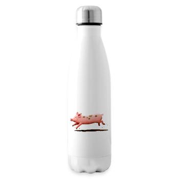 Cochon courant - Bouteille isotherme - blanc - Droite