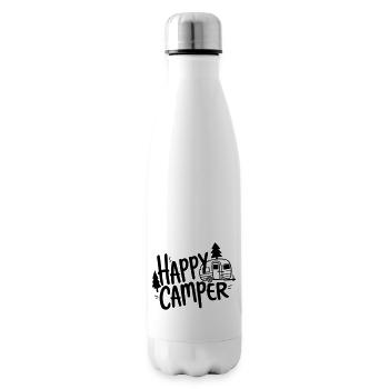 campeur heureux - Bouteille isotherme - blanc - Droite