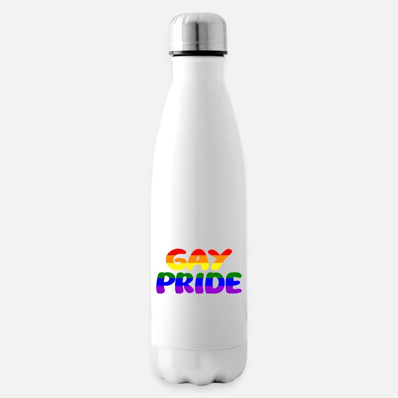 Schwul - Isolierflasche - Weiß