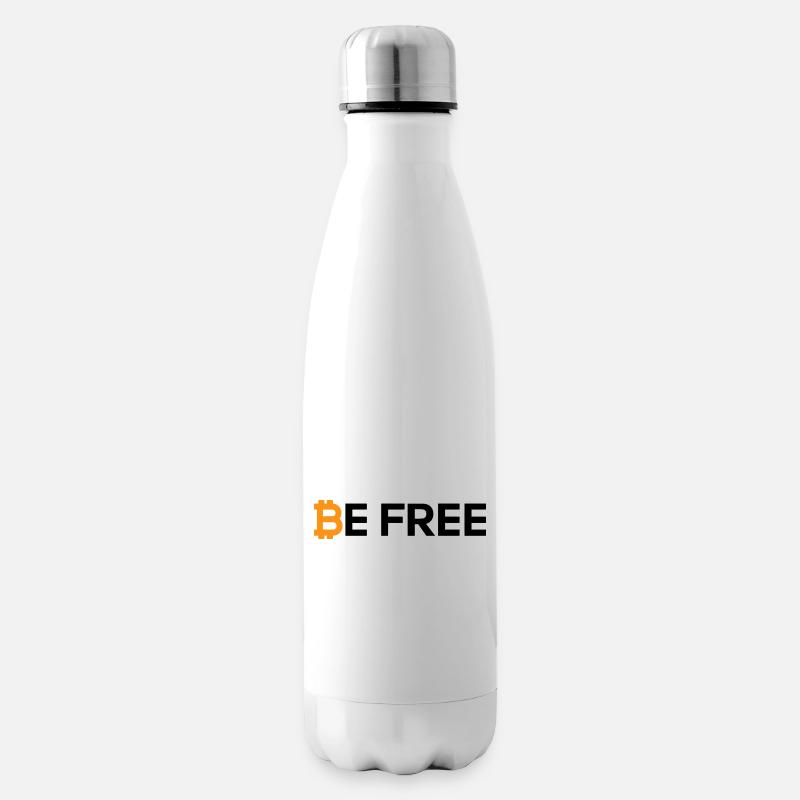 Bitcoin Be Free - Isolierflasche - Weiß