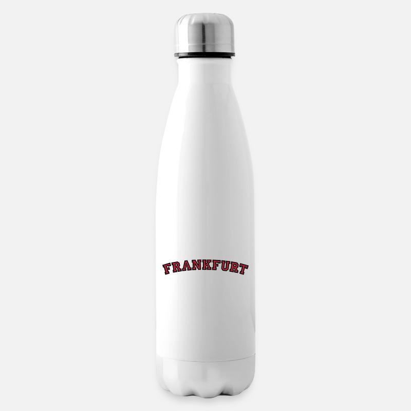 Frankfurt College Style (Rund) - Isolierflasche - Weiß
