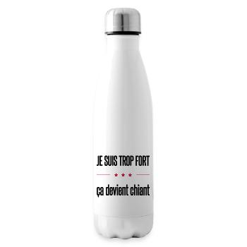 trop fort - Bouteille isotherme - blanc - Droite