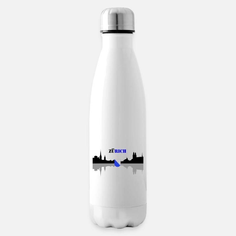 zürich - Isolierflasche - Weiß