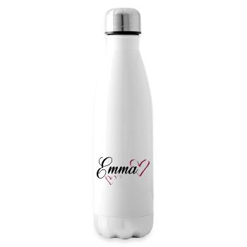 Emma nom prénom - Bouteille isotherme - blanc - Droite