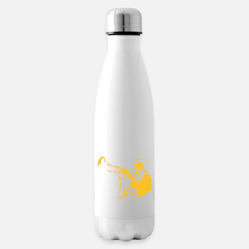 Miles Davis - Insulated Water Bottle - white