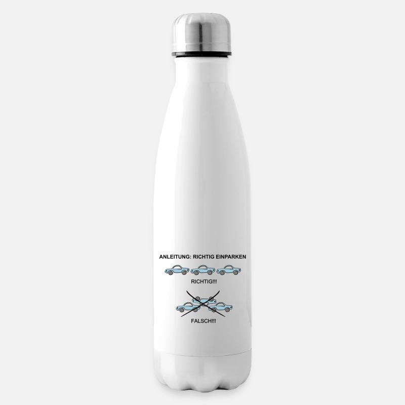 Anleitung richtig einparken - Isolierflasche - Weiß