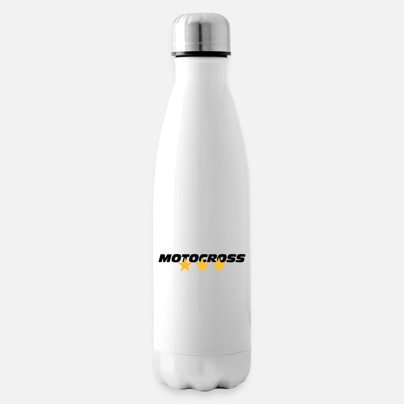 Motocross - Bouteille isotherme - blanc