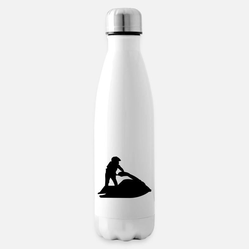jet_ski - Insulated Water Bottle - white