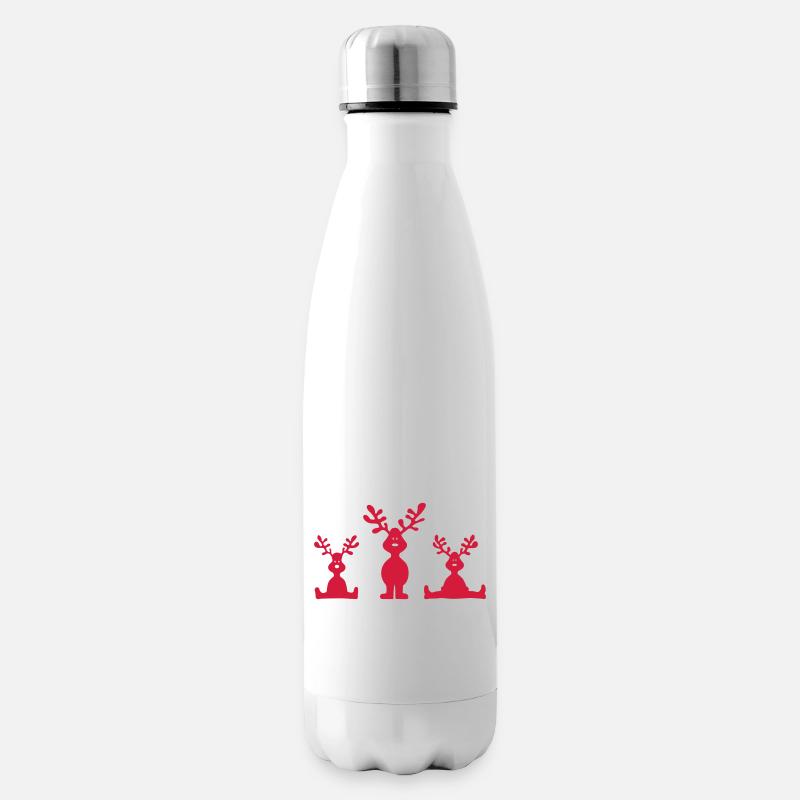 Elche - Isolierflasche - Weiß