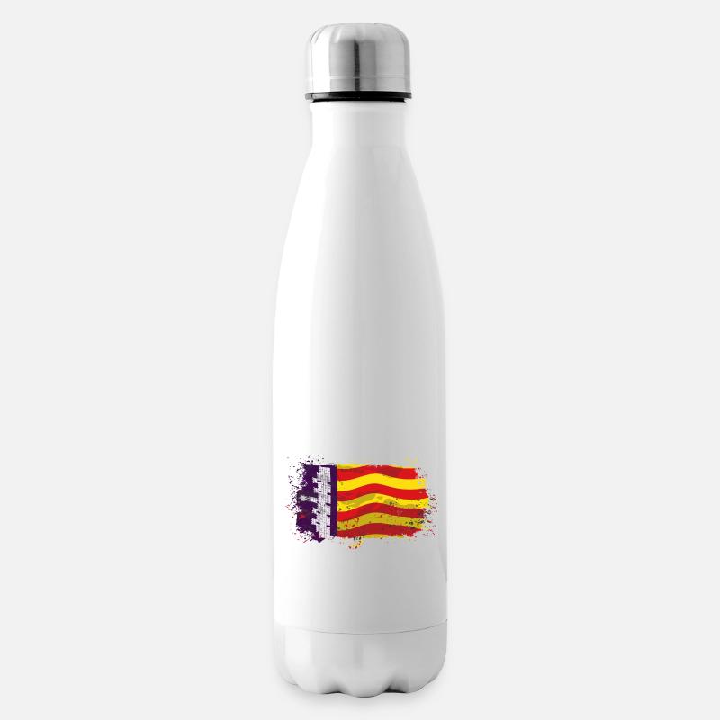 Mallorca Flag - Isolierflasche - Weiß