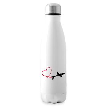 Kunstflug aerobatic Fox Geschenk - Isolierflasche - Weiß - Rechts