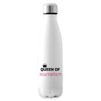 Journalist Journalism Journalismus Journaliste - Insulated Water Bottle - white - Right