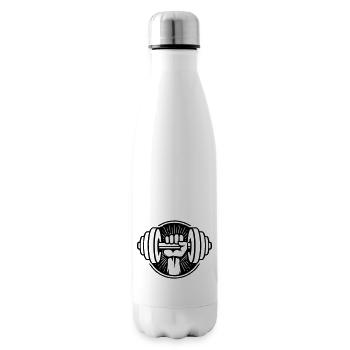 hanteln - Isolierflasche - Weiß - Rechts