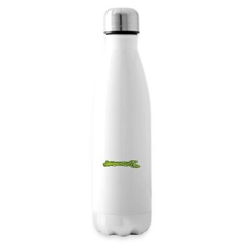 Lustiges Shirt für Spargelstecher - Isolierflasche - Weiß - Rechts