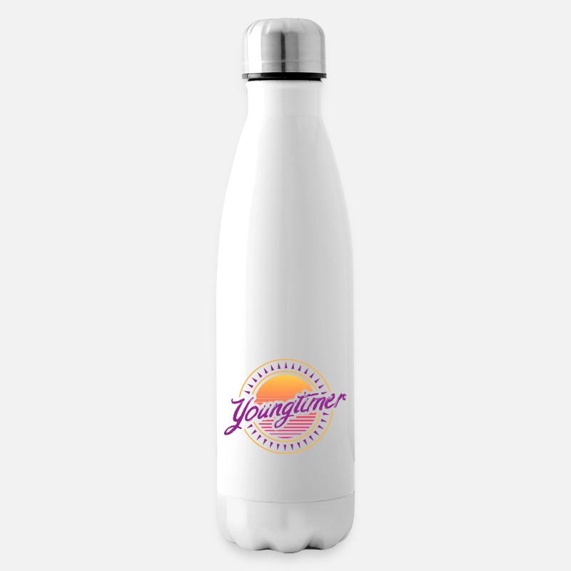 Youngtimer retro by The Manzanita’s - Bouteille isotherme - blanc