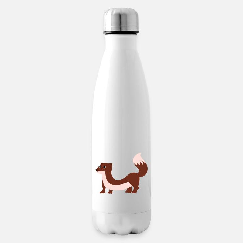 Wiesel - Isolierflasche - Weiß